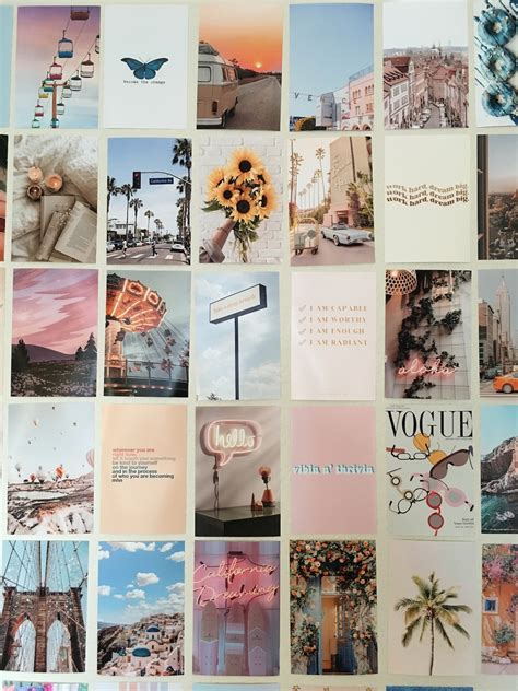 aesthetic pictures for wall to print|free printable aesthetic wall collage.